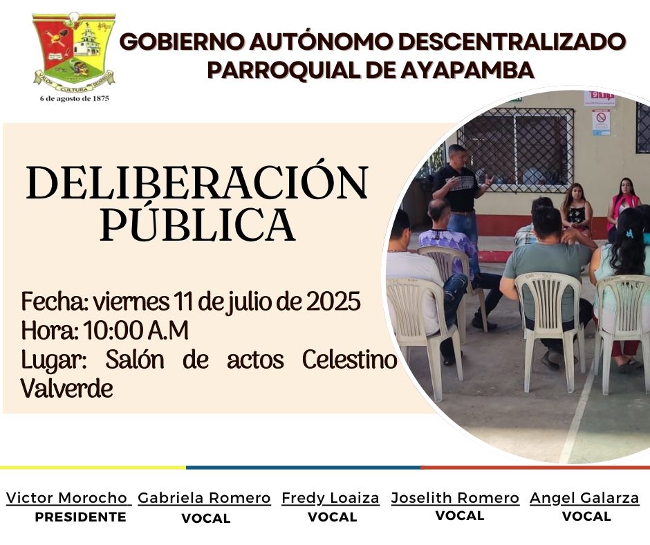 DELIBERACION PUBLICA RENDICION DE CUENTAS 2024